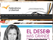 Tablet Screenshot of federalismoylibertad.org